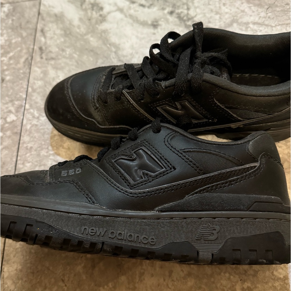 black new balance 550 size 7 mens